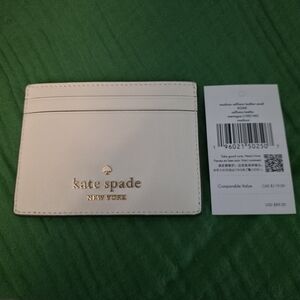 Kate Spade White Card Holder